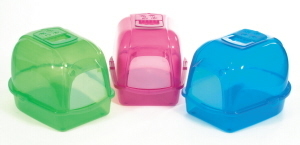Pet Brands Translucent Oval Cat Litter Tray with Hood