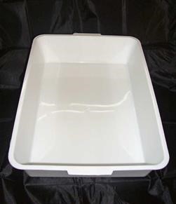 GCCF Show White Litter Tray - Two Sizes (Single Pen Size and Double Pen Size)